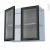 Sokleo Facade Alu Noir Vitree Kit Renovation 18 Meuble Haut Ouvrant H70 2 Portes L80Xh70Xp375