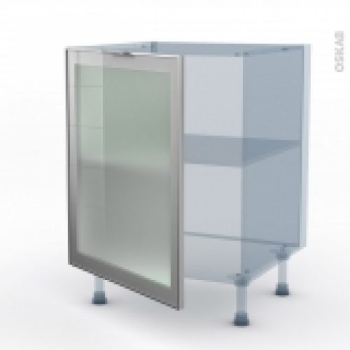 Sokleo Facade Alu Vitree Kit Renovation 18 Meuble Bas Cuisine 1 Porte L60Xh70Xp60