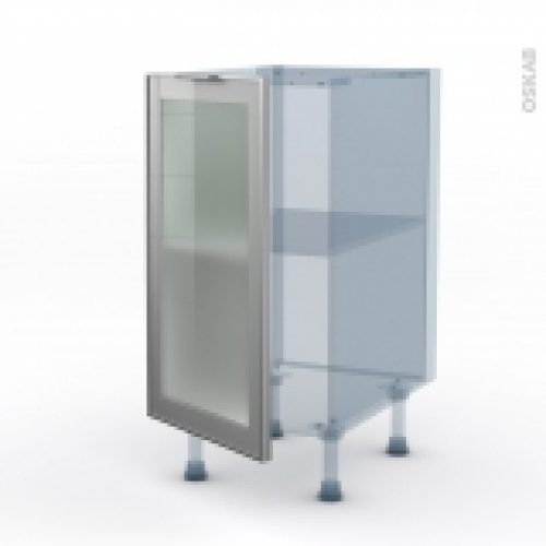 Sokleo Facade Alu Vitree Kit Renovation 18 Meuble Bas Cuisine 1 Porte L40Xh70Xp60
