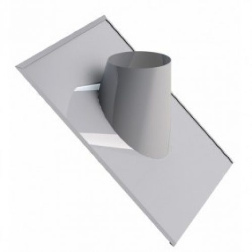 Solin – 30/45° – inox – pour toit ardoise – pour conduit Duoten