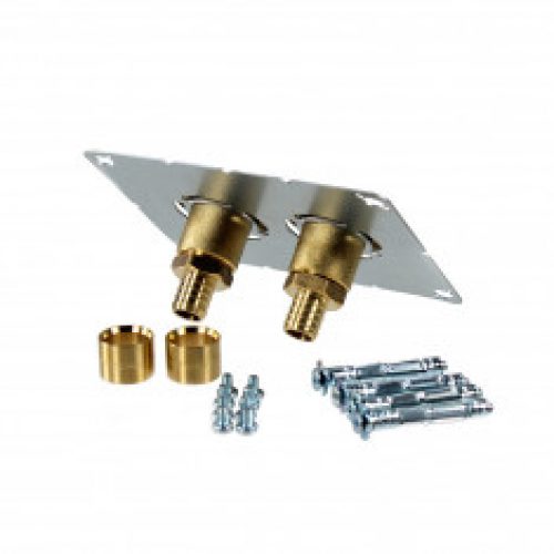 Sortie de cloison ROBIFIX (EVIER / LAVABO) entraxe 50mm PER Ø16 – F1/2&Prime; Raccord Droit à Glissement