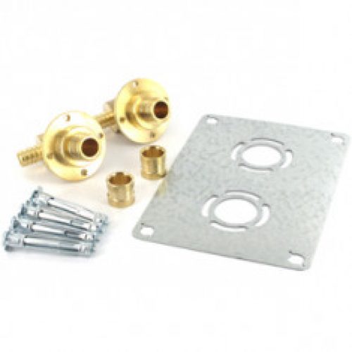 Sortie de cloison ROBIFIX (EVIER / LAVABO) entraxe 50mm PER Ø16 – raccord à Glissement Mâle 3/8&Prime; …