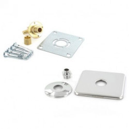 Sortie de cloison ROBIFIX WC ou Lave-Main + Plaque de finition – PER Ø12-Mâle 3/8&Prime; (12/17) à Glis…