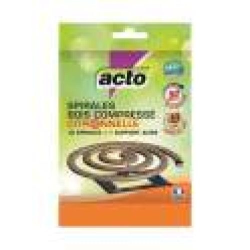 Spirale bois compressé citronnelle, lot de 10