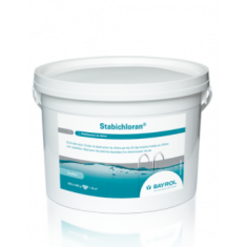 Stabilisateur Stabichloran – Sceau de granulés de 3kg pour sel et chlore