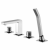 Steinberg Series 120 – Robinetterie 4 trous baignoire avec inverseur chrome