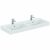 STRADA Lavabo double 121 x 45,5 cm blanc…