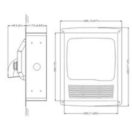 Structure pour sèche-mains blanche Saniflow…