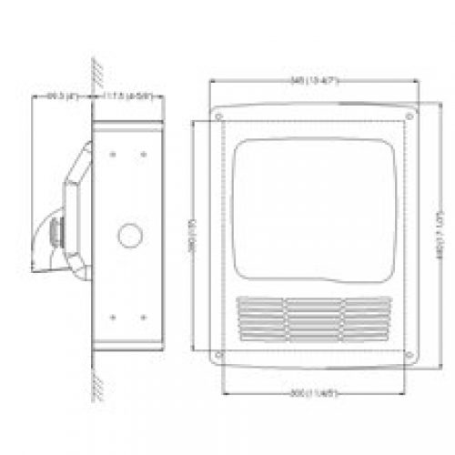 Structure pour sèche-mains satinée Saniflow…