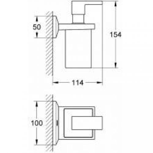 Support avec distributeur Grohe Allure Brilliant