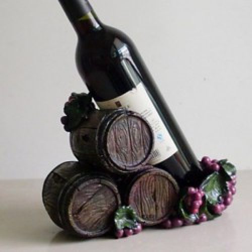 Support-bouteille de style contemporain en acrylique