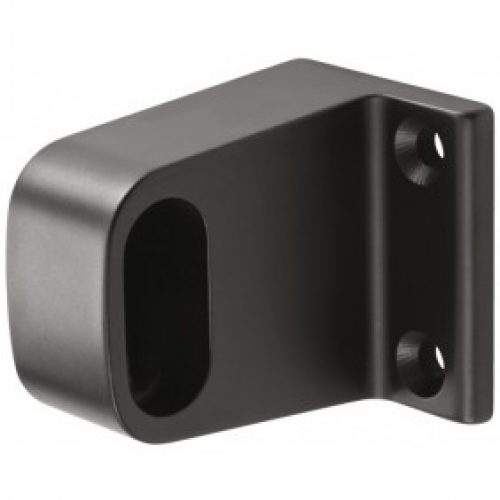 Support d’extrémité – mural – pour tube penderie ovale – noir – 1030