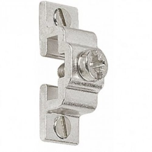 Support en aluminium satiné pour tringles de vitrage