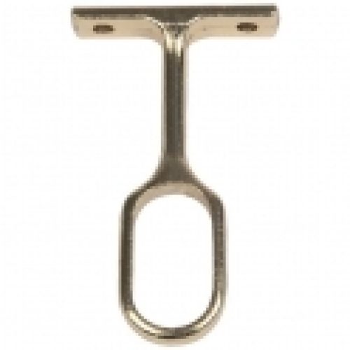 Support intermédiaire de tube ovale – Chromé – Duval