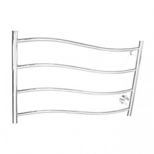 Support électrique avec des grilles de séchage en acier inoxydable poli miroir ( 60 w )