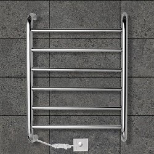 Support électrique mural avec des grilles de séchage en acier inoxydable poli miroir ( 60 w )