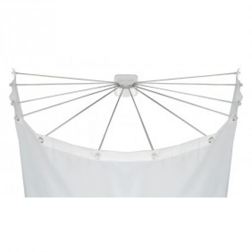 Support parapluie pour rideau de douche avec 12 bras, acier inoxydable