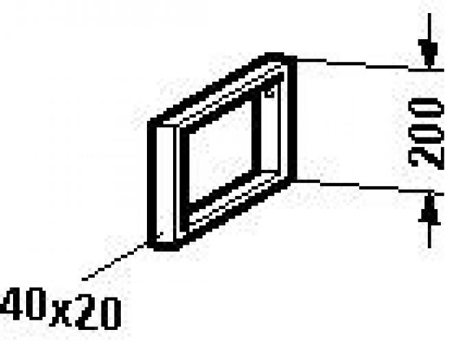 Support pour plan de toilette Duravit Universal Blanc UV990300000