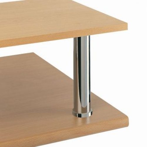 Support snack droit platine vis chromé CSUPP004