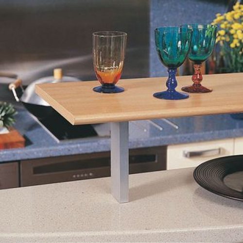 Support snack droit rectangulaire alu CSUPP013