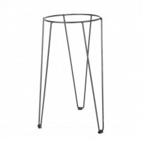 Support surélevé Gris pour pot rond Toscane