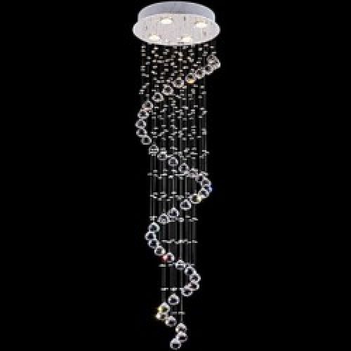 Suspension Baroque en Cristal à LED intégré