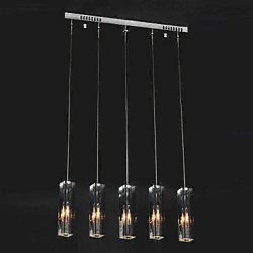 Suspension Moderne en Cristal à 5 lumières