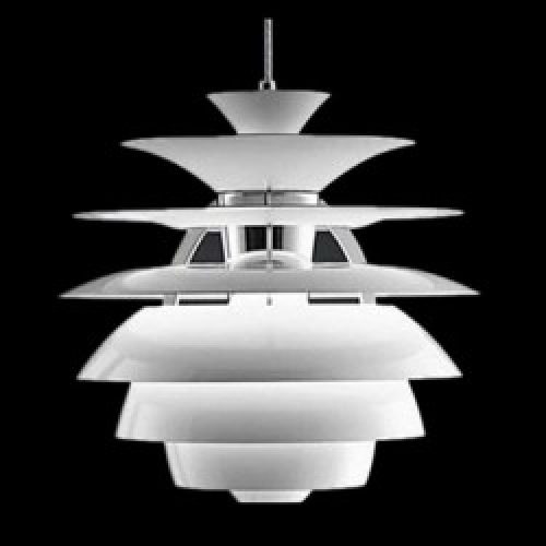 Suspension Moderne en Métal Blanc