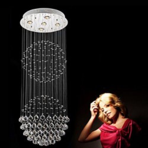 Suspension Rustique en Cristal à LED – 150CM