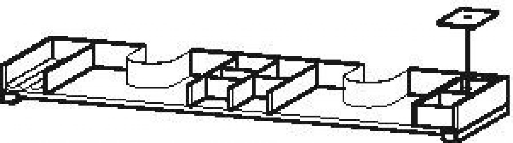 Système d’aménagement intérieur avec découpe Siphon 1290mm Duravit