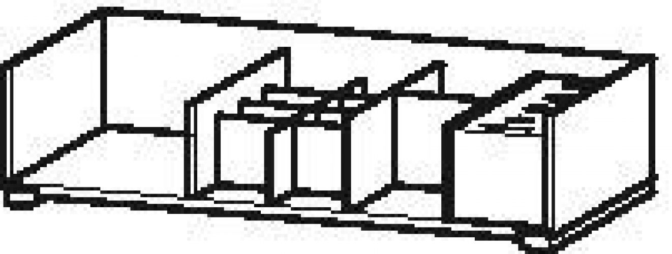 Système d’aménagement intérieur sans découpe Siphon 120x800x350mm Duravit