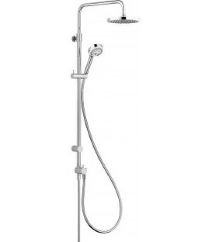 Système douche Kludi Logo chromé, réglable en hauteur 980 – 1290mm