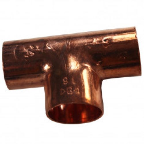 Té cuivre à souder inégal FFF