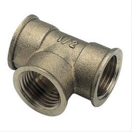 Té égal laiton à visser FFF1/2 »(15/21) Le lot de 10