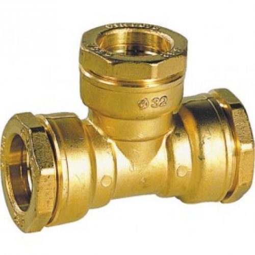 Té laiton à serrage extérieur pour PE série fer