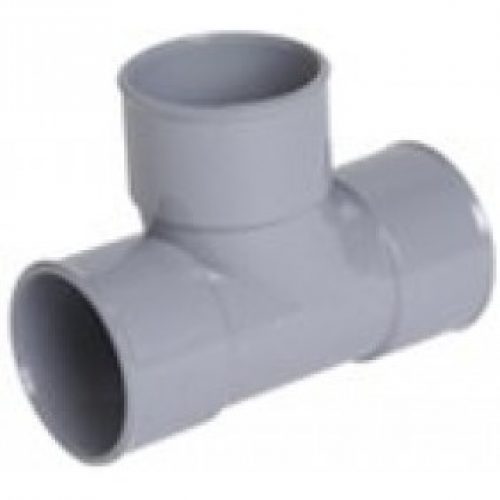 Té pied de biche en pvc 87°30 – femelle-femelle