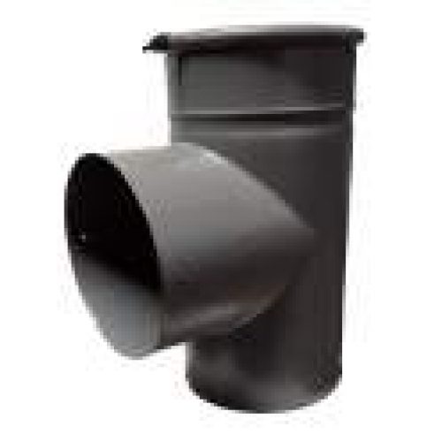 Té équerre avec tampon émail gris mat, D.153