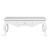 Table basse LEOPOLD en acajou, fini blanc