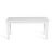 Table basse VIANNEY en acajou, fini blanc