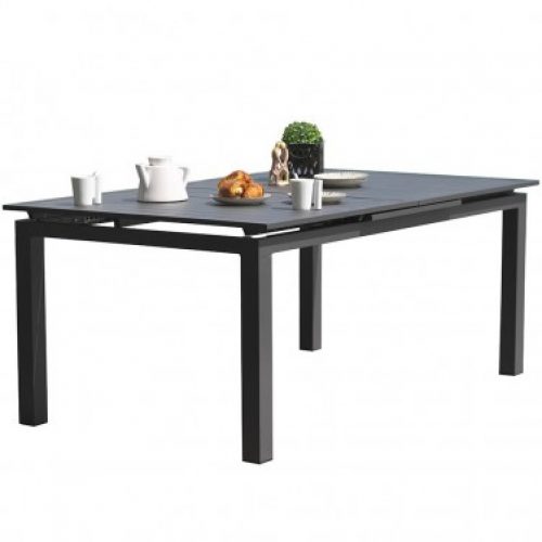Table DCB GARDEN MIAMI aluminium 180/240x110cm – ANTHRACITE