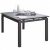 Table DCB GARDEN MIAMI-STONE alu/verre finition granit 180/240x100cm  – ANTHRACITE