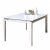 Table DCB GARDEN MYKONOS 180/240x100cm aluminium – BLANC