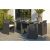 Table de jardin 4 places encastrable Noire…