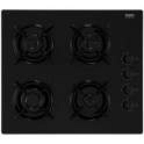 Table verre noir 4 feux gaz 59.4×52.3×4.35