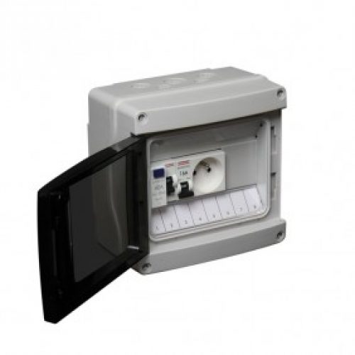 Tableau électrique pré-équipé pour abri de jardin