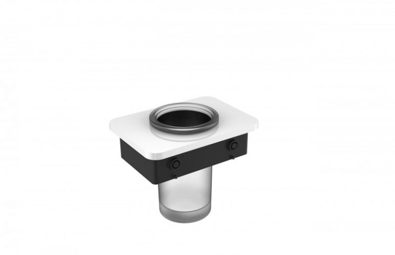 Tablette pour support porte-brosses à dents en verre dépoli – à fixer dans les portes-serviettes SDLHH45 et SDLHH60