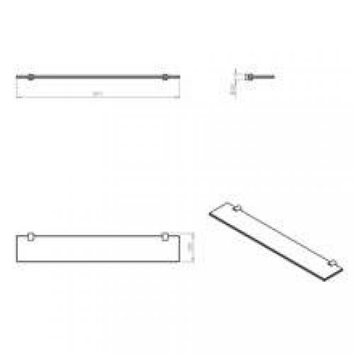 Tablette étagère en verre minimalisme COSMIC