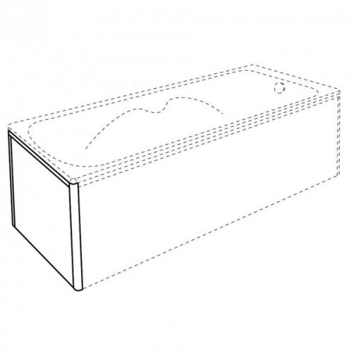 Tablier de Baignoire Allibert CLIP’S 755×540-550mm Blanc 222102