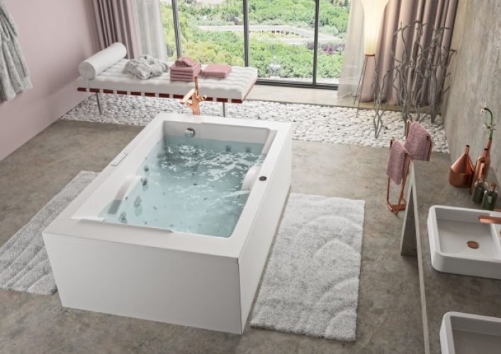 Tablier de Baignoire Allibert SPALLIBERT FIX ALU DUO FULL 1800x1200x570-575mm Blanc 223208