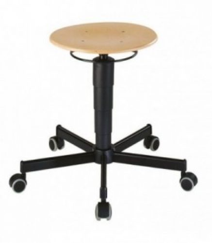 Tabouret BIMOS avec roulettes et bois d&rsquo;hetre
